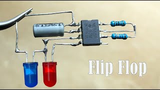 Easy flip flop circuit using ne 555 [upl. by Zobkiw806]