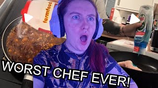 The WORST Chef Ive Ever Witnessed  CANDYS COOKING reaction [upl. by Scherman]