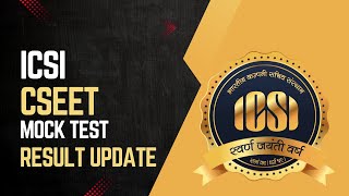 icsi cseet mock test result update [upl. by Ailekahs]