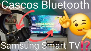 📺🎧 Como CONECTAR AURICULARES AUDÍFONOS CASCOS o ALTAVOZ BLUETOOTH a SAMSUNG SMART TV [upl. by Pessa]