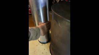 Self contained rocket stove mass heater [upl. by Lumbard]