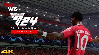 Manchester United vs AC Milan  EA FC 24 Realistic Gameplay  UEFA Champions League Quarter Final [upl. by Venice]