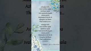 Azhagiya laila song lyrics 🔥✨ by Fahmas  art amp creation song susbcribelike [upl. by Eile]