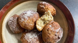 Air fried banana doughnut 2 ingredients [upl. by Dnalevelc]