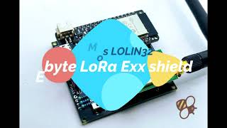 ESP32 WeMos LOLIN32 10Km Ebyte LoRa Exx shield soldering process [upl. by Lilly]