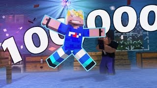 YOU SUBBED TO ME  100 000 SUBSCRIBERS Minecraft Animation  FrediSaalAnimations [upl. by Aiksas652]