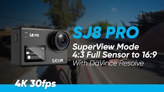 SJCAM SJ8 PRO  SuperView Mode  4K 30fps  Bike Ride [upl. by Legnalos715]