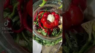 Pickled vegetables recipe 🥗🫑كبيس فلفل حار 🌶 وحلو محشي خضار 🌶🥕🫑 [upl. by Yeung]