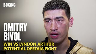 Dmitry Bivol On Potential Jai Opetaia Fight amp Reacts To Arthur Win [upl. by Eimarrej873]