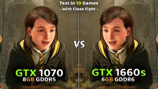 GTX 1070 vs GTX 1660 Super Test In 2023 With 10 Games🔥 [upl. by Ahsikahs]