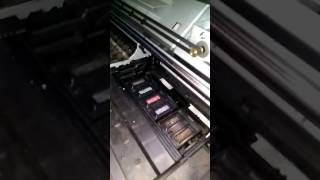 HP Z3100 service station problem [upl. by Lyrej734]