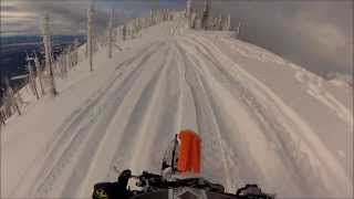 quotShakedown Cruisequot KTM 300 VS KTM 500 snowbikes with Timbersled Mountain Horse kits [upl. by Yaj]