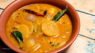 Mullangi Sambar  How To Prepare Radish Sambar [upl. by Jenn]