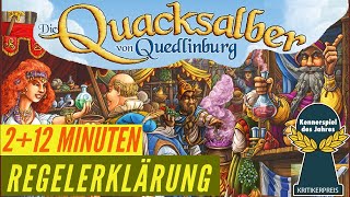 Die Quacksalber von Quedlinburg Regeln Anleitung Kennerspiel des Jahres 2018 [upl. by Ignace]