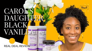 Carols Daughter Black Vanilla Review and Demo 3Week Test Drive 4a4b4c Hair [upl. by Juan145]