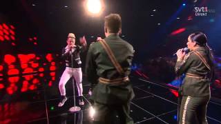 Danny Gina Jedward  Lipstick Melodifestivalen 2013 HD [upl. by Ailenroc]