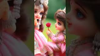 Cute 😚😘 Baby Radha Krishna 💖❣️ Best coupal ❣️💖 in the world 🌎 Radha Krishna Love ❤️ Hd Statusshorts [upl. by Aisined142]