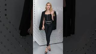 Emma Roberts Arrives for the Swarovski x SKIMS event actress [upl. by Ahsier513]