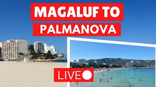 🔴 LIVE Magaluf to Palmanova Mallorca Majorca  29 August 2021 [upl. by Silberman]