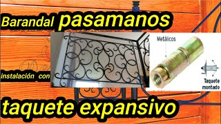 Instalación profesional de barandal pasamanos [upl. by Worra]