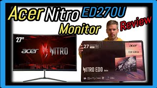 Acer Nitro ED270U Gaming Computer Monitor Review and Demo [upl. by Elle774]