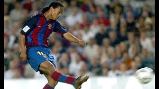 Ronaldinhos stunning goal against Sevilla 2003 [upl. by Tayler]