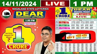 LIVE Lottery 100 PM Dear Nagaland state lottery live draw result 15112024  Lottery live [upl. by Nevets]