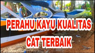 PERAHU KAYU DENGAN DESAIN CAT SUPER KEREN [upl. by Allin]