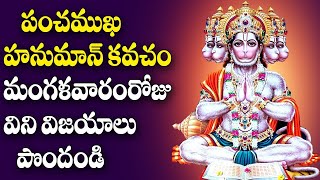 Panchamukha Hanuman Kavacham in Telugu  Anjaneya Swamy Devotional Songs  V Krishna Teja [upl. by Temhem284]