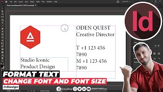 Change Font and Font Size in Adobe InDesign [upl. by Lucinda]