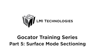 Gocator Training Series Part 5 Sectioning [upl. by Avahc]