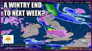 Ten Day Forecast A Wintry End To Next Week Perhaps [upl. by Eilatan]