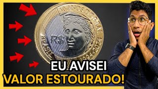 EU AVISEI OLHA O VALOR DESSA MOEDA HOJE 2024 brasil moedas coincollecting 2025 money now [upl. by Audre]