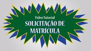 Solicitação de Matrícula na UFRRJ [upl. by Alebasi]