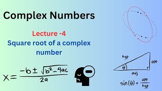 Lecture 4  Square root of a complex number [upl. by Mulloy]