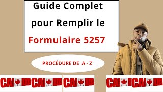 COMMENT REMPLIR LE FORMULAIRE DE DEMANDE DE VISA VISITEUR IMM5257 facilement [upl. by Peisch783]