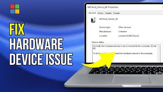 Fix Currently This Hardware Device Is Not Connected to The Computer Code 45 Error on Windows [upl. by Koppel]