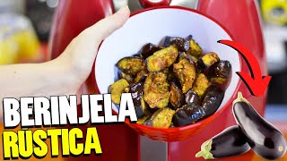 BERINJELA RÚSTICA NA AIRFRYER  COMO FAZER BERINJELA TEMPERADA [upl. by Hgielanna]