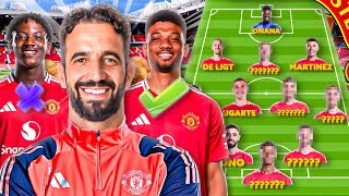 Picking Ruben Amorims FIRST Manchester United XI [upl. by Gader]