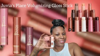 Juvia’s Place ￼ Volumizing Gloss Stick  Is It Dupe For The Fenty Gloss Bomb Sticks  Lip Swatch [upl. by Nahtam]