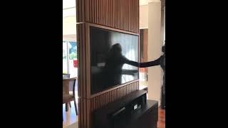 Rotating TV Panel Interior Design  TV Cabinet Design Ideas 2021 YouTube Interiordesign Shorts [upl. by Rafaj]