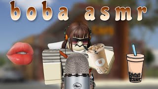 asmr boba w rambling tapioca pearl chewing sounds [upl. by Aleris]