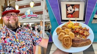 Chef Mickeys Breakfast  51 Breakfast Buffet  Character Dining  Walt Disney World [upl. by Ahsilet716]