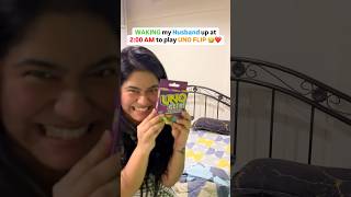 Waking my Husband from Sleep 😴 At 2am to Play UNO 🤣🤣 Ytshorts shorts [upl. by Ettennal]