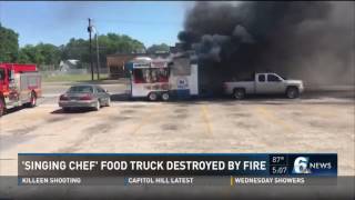 Singing Chef food truck destroyed by fire [upl. by Aurelia785]