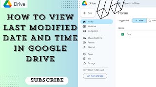 How To View Last Modified Date And Time In Google Drive [upl. by Liesa]