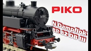 PIKO V049 N Dampflok BR 82 DB III  Modellvorstellung [upl. by Ennahtur393]