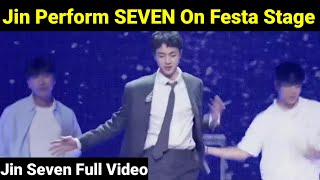 Jin Perform SEVEN on Festa Stage 😭  Jin Live Seven Performance [upl. by Cirderf]