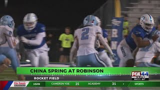 FOX 44 Friday Night Football Fever China Spring vs Robinson [upl. by Sjoberg]