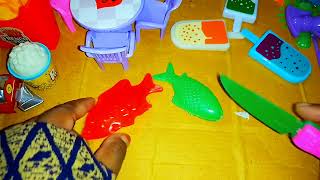 3 minutes satisfying with Unboxing miniature kitchen set Orenge color Toy DIY [upl. by Zeralda688]